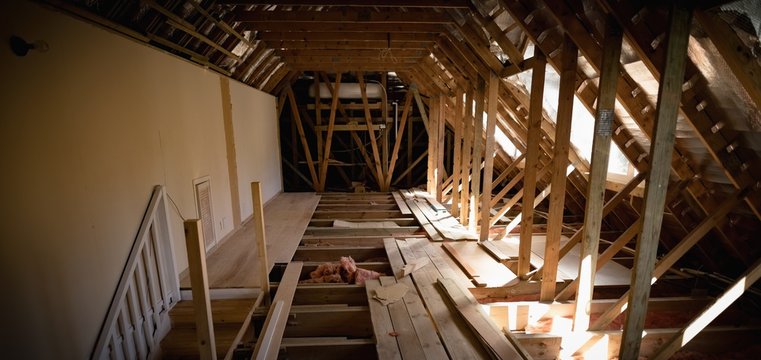 Interior framing of house