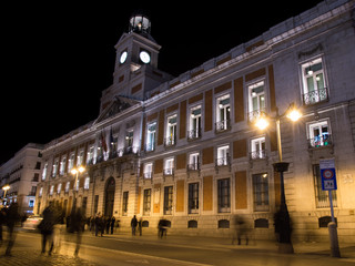 Fototapeta na wymiar Puerta del sol motion blur
