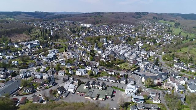 Aerial View Freudenberg Siegerland Germany 