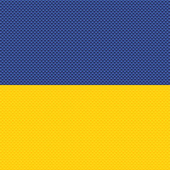 Flag of Ukraine Pixel style illustration