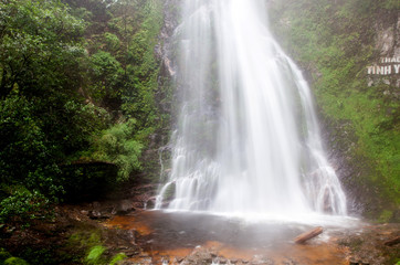 Fototapeta na wymiar tinh yeu or love waterfall in the jungle near Sa Pa, Vietnam