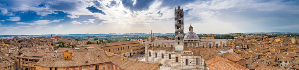 Fototapeta premium top view of Siena