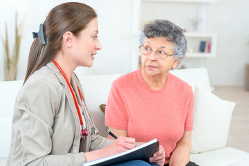 the nurse's visit in the house