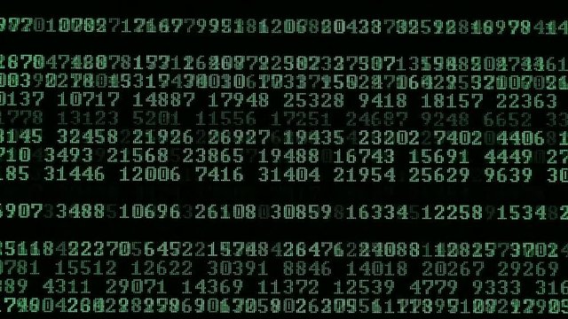 Moving Computer Codes on a monitor 
