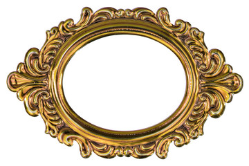 Metal frame isolated on a white background