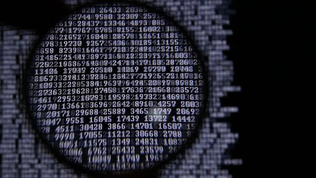 Moving Computer Codes on a monitor 
