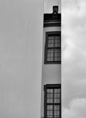 Fenster durch einen Spalt