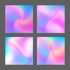 Holographic gradient. Digital color background