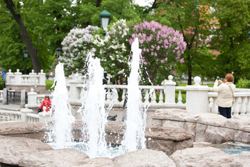 The fountain in spring Park