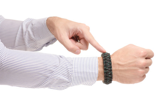 Paracord bracelet isolation Stock Photo | Adobe Stock