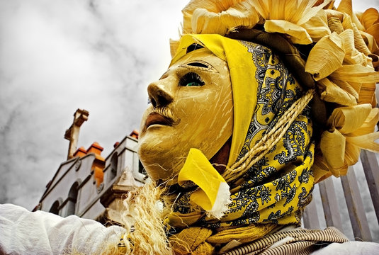 Chores, danzantes del Carnaval Zoque Coiteco, del Municipio de Ocozocoautla de Espinosa, Chiapas, M&eacute;xico.