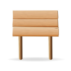 Wooden sign. vector illustration