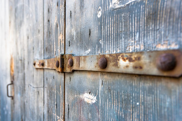 Old weathered distressed wood oak plank with vintage look.