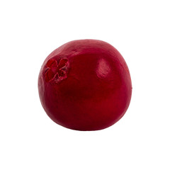 Fresh cranberry on a white background