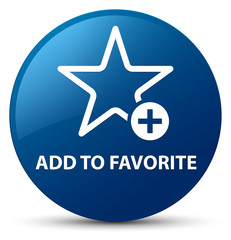 Add to favorite blue round button
