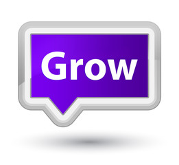 Grow prime purple banner button