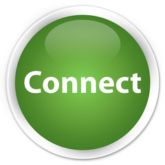 Connect premium soft green round button