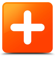 Plus icon orange square button