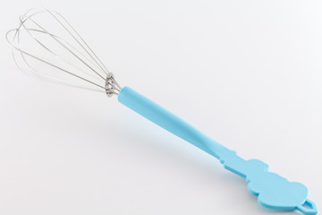 Whisk baking beater for dough kitchen utensils isolated on white background