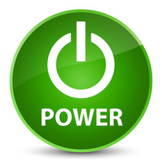 Power elegant green round button