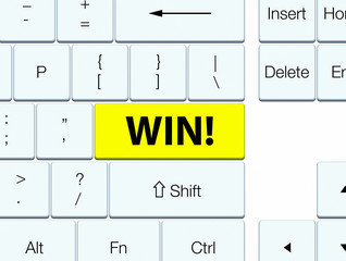Win yellow keyboard button