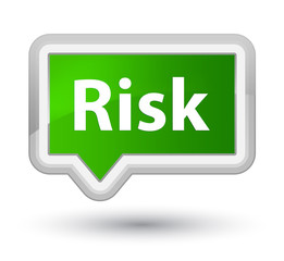 Risk prime green banner button