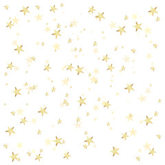 Fototapeta na wymiar Graphic golden stars ,on the white background, illustration Vector