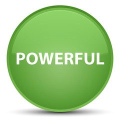 Powerful special soft green round button