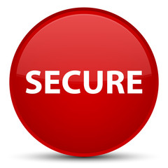 Secure special red round button