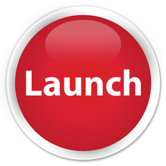 Launch premium red round button