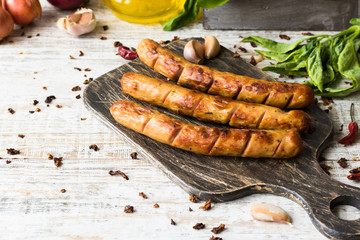 Grilled sausages for grilling