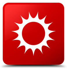 Sun icon red square button