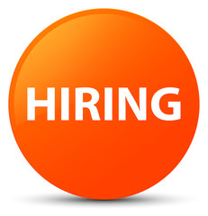 Hiring orange round button