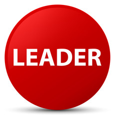Leader red round button