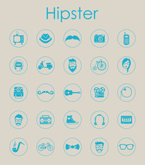 Set of hipster simple icons