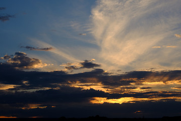 Sunsetting and Clouds in Western Colorado