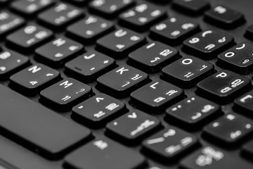 keyboard with a button
