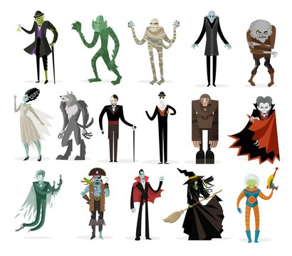 classic monsters creatures collection