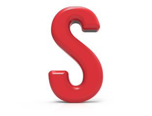 red letter S