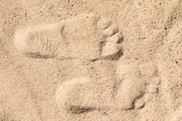 Footprints in the sand