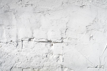 White wall with coarse plaster