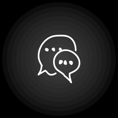 doodle bubble dialogue icon