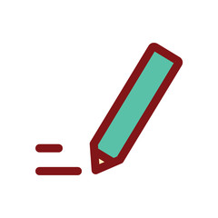Pencil Stationery Office tool icon cartoon style