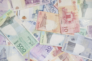 Fototapeta na wymiar Macau pataca banknote 