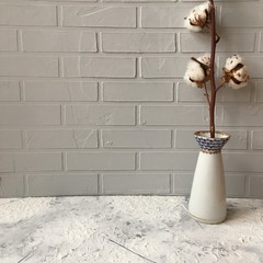 cotton in vase