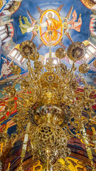 Interior of the 15th-century Serbian Orthodox monastery Tvrdos. Trebinje, Bosnia and Herzegovina 