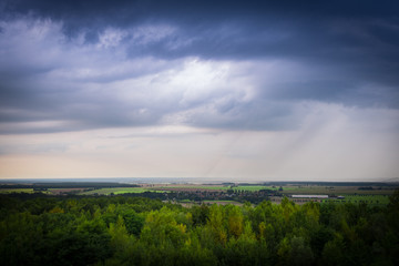 Clody sky over Germany
