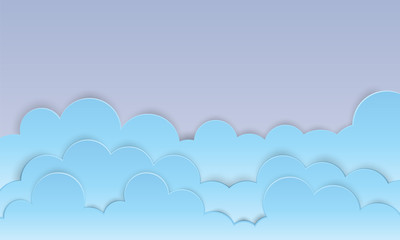 beautyful could sky on background vector 