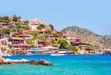 Fototapeta premium Kekova island (ucagiz -Kale), Antalya Turkey