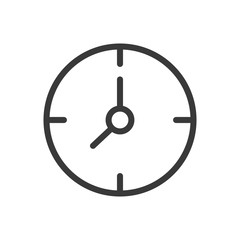 Clock icon design line style